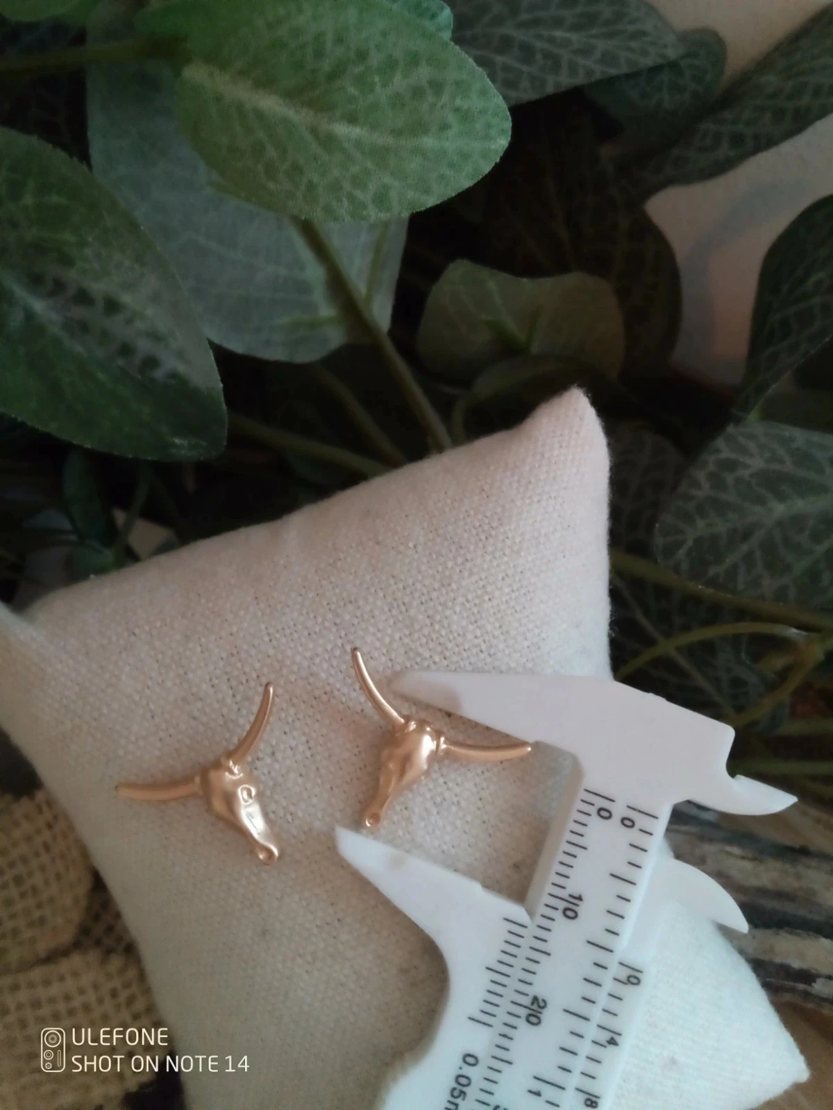 Boucles d'oreilles vaches dorées – photo 3